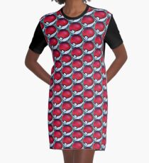 Pokemon Ball Graphic T-Shirt Dress