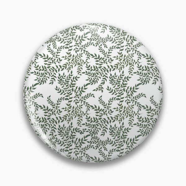 Item preview, Delicate Winding Vines (Green & White) designed and sold by Art by Kendra Crae.