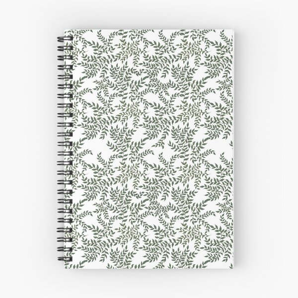 Item preview, Delicate Winding Vines (Green & White) designed and sold by Art by Kendra Crae.