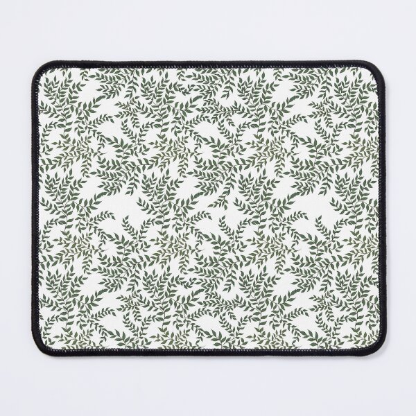 Item preview, Delicate Winding Vines (Green & White) designed and sold by Art by Kendra Crae.