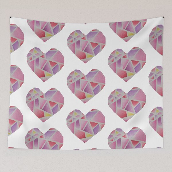 Item preview, Geometric Heart Glitter Original Painting Artwork designed and sold by JkEnvisions.