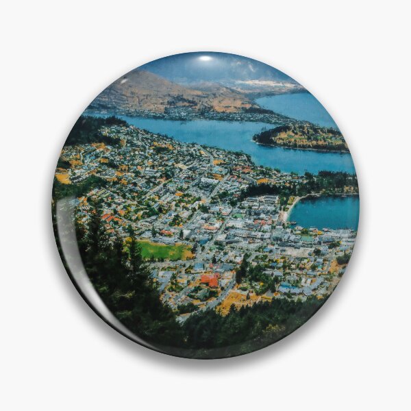 Artikelvorschau, Queenstown New Zealand Landscape, Aesthetic Queenstown New Zealand, Queenstown New Zealand Winter, Queenstown Southern Alps Mountains entworfen und verkauft von Paintcorner.