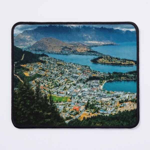 Item preview, Queenstown New Zealand Landscape, Aesthetic Queenstown New Zealand, Queenstown New Zealand Winter, Queenstown Southern Alps Mountains designed and sold by Paintcorner.