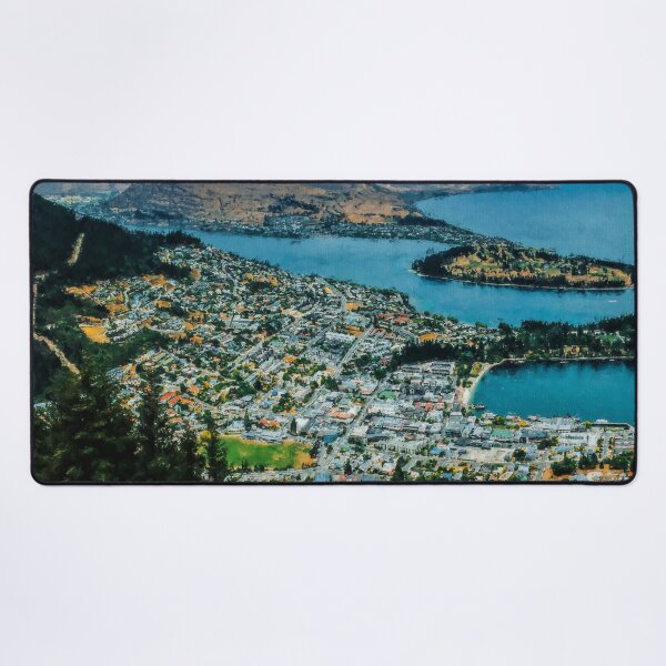 Item preview, Queenstown New Zealand Landscape, Aesthetic Queenstown New Zealand, Queenstown New Zealand Winter, Queenstown Southern Alps Mountains designed and sold by Paintcorner.