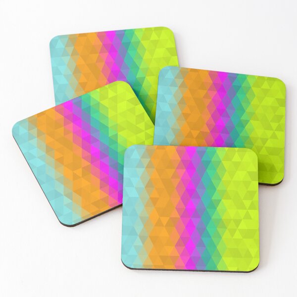 Item preview, Cyan, Orange, Magenta, Purple, Lime Triangle Pattern Design designed and sold by patternsoup.