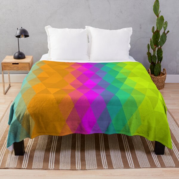 Artikelvorschau, Cyan, Orange, Magenta, Purple, Lime Triangle Pattern Design entworfen und verkauft von patternsoup.