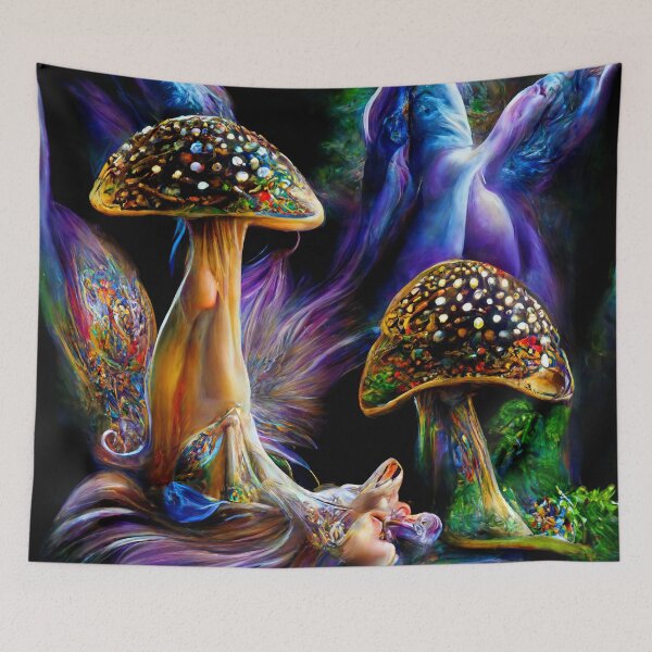 Item preview, Psychedelic Mushrooms designed and sold by IssyDesigns.