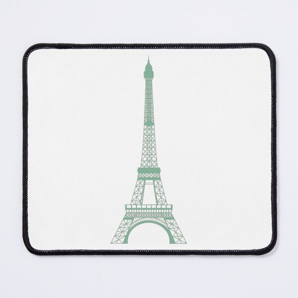 Item preview, The Eiffel Tower Blueprint Green designed and sold by BeachBumFamily.