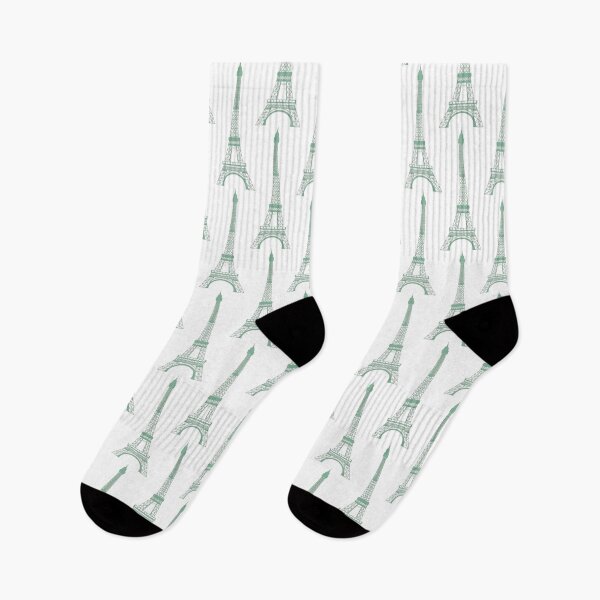 Item preview, The Eiffel Tower Blueprint Green designed and sold by BeachBumFamily.