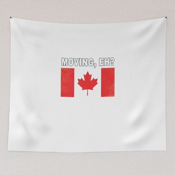 Item preview, Moving Eh? Anti-Trump Canada Distressed Flag designed and sold by merchhost.