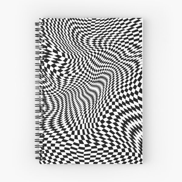 Item preview, Black and White Warped Checkers designed and sold by PrettyPixel0.