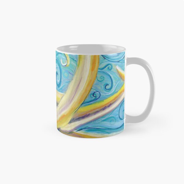 Item preview, Yellow Octopus in a Swirly Blue Sea designed and sold by chromaddict.