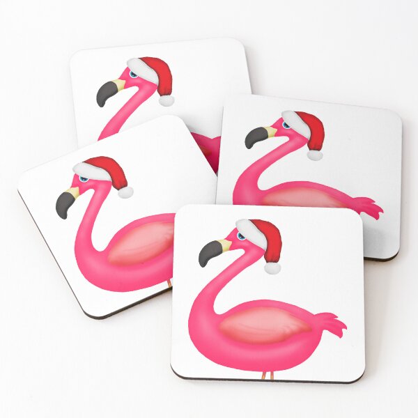 Item preview, Pink Flamingo Santa designed and sold by BeachBumFamily.