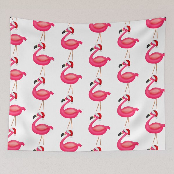 Item preview, Pink Flamingo Santa designed and sold by BeachBumFamily.