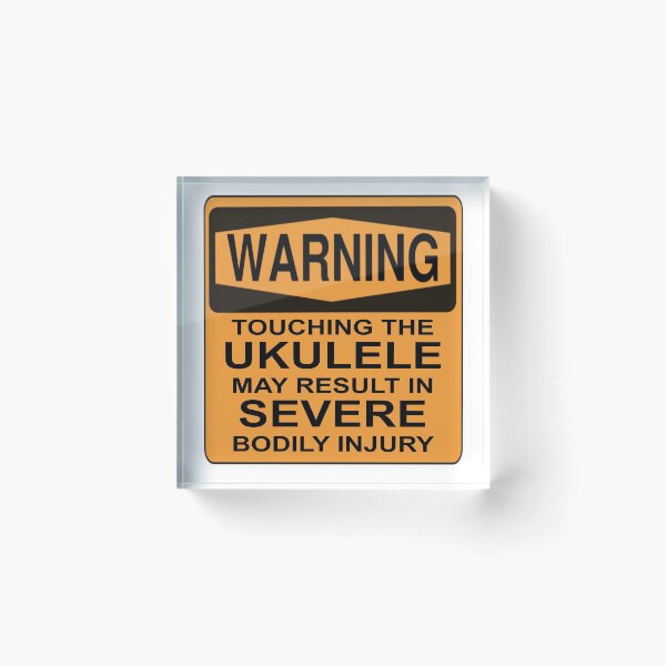 Item preview, TOUCHING UKULELE - MAY RESULT IN BODILY INJURY designed and sold by CalliopeSt.