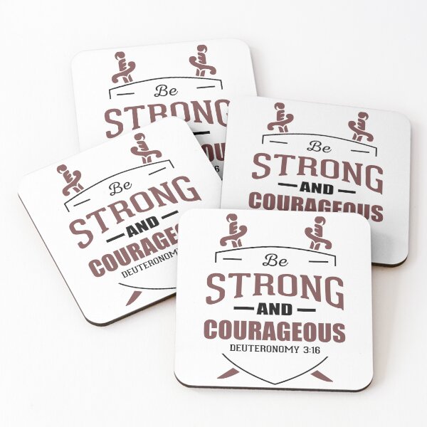 Item preview, Be Strong and Courageous Deuteronomy 3:16 designed and sold by FanityPrints.