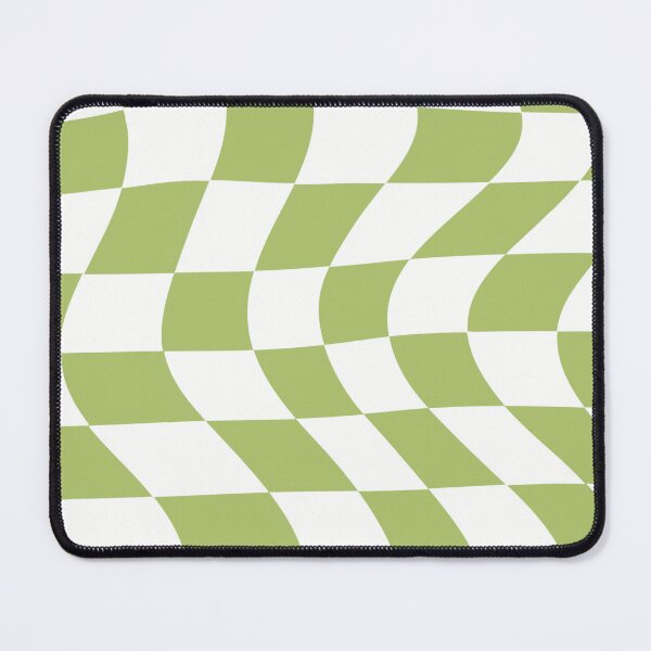 Artikelvorschau, Green wavy checkered retro pattern  entworfen und verkauft von cambrieadams.