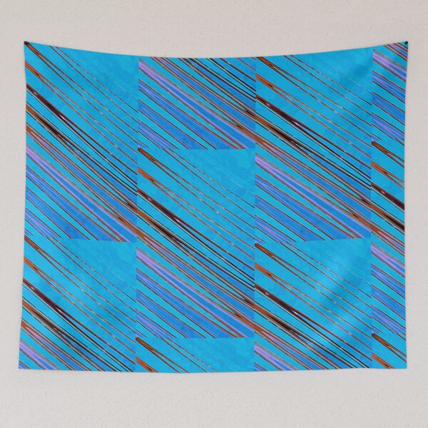 Item preview, Beautiful Aqua with Stripes Design  designed and sold by FancyFriendship.