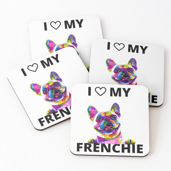 Item preview, I Love My Frenchie - French Bulldog designed and sold by RoseCandi.