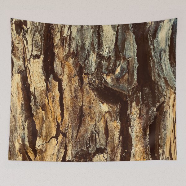 Item preview, Hot-Buttered-Rum-Colored Dramatic Tree Bark Art designed and sold by DEC02.