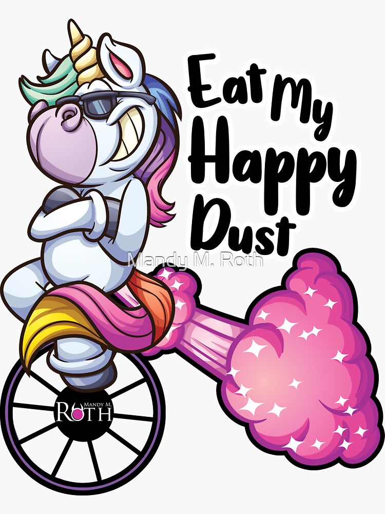 Thumbnail 3 of 3, Sticker, Eat My Happy Dust designed and sold by mandymroth.