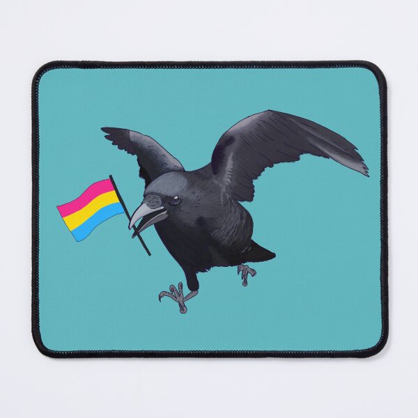Item preview, Pansexual Pride Crow Friend designed and sold by Josie Richey.