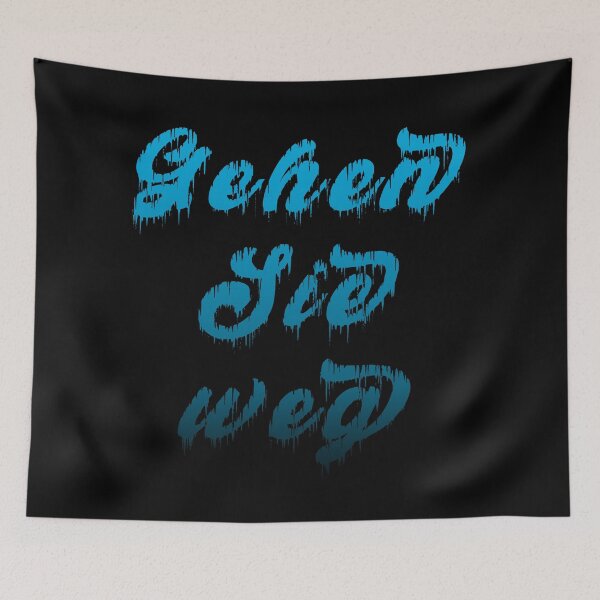 Item preview, Gehen Sie Weg Blue designed and sold by KMGraphics99.