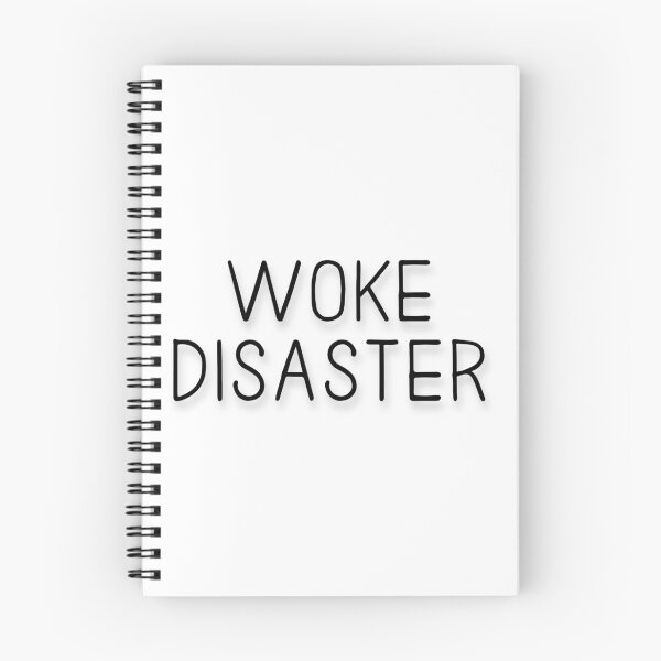 Aperçu de l'œuvre Woke Disaster - Black Typography créée et vendue par AgentRomanoff.
