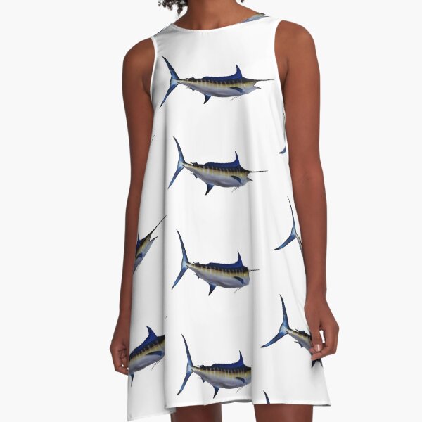 Artikel-Vorschau von Blauer Marlin Fisch, designt und verkauft von BeachBumFamily.