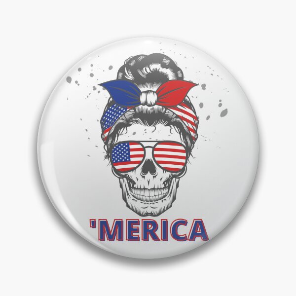 Item preview, Merica USA Skull Sunglasses American Flag America Patriotic Skeleton 4th of July designed and sold by CarantinedChaos.