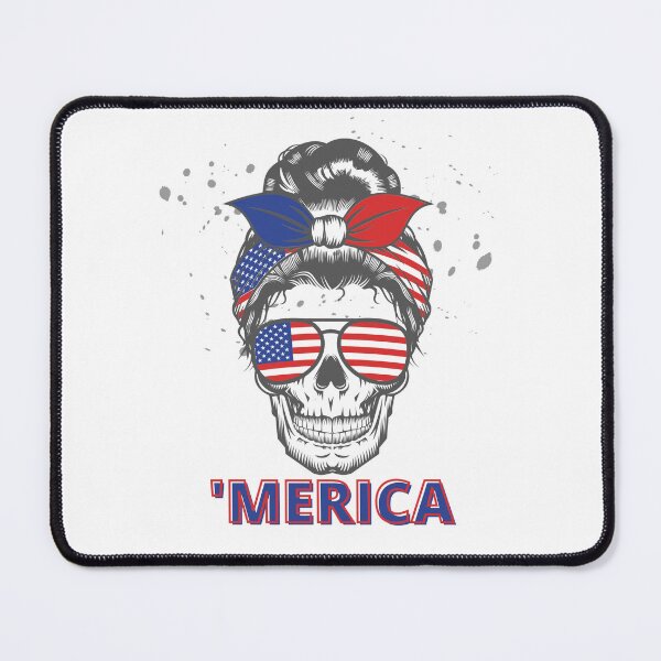 Item preview, Merica USA Skull Sunglasses American Flag America Patriotic Skeleton 4th of July designed and sold by CarantinedChaos.