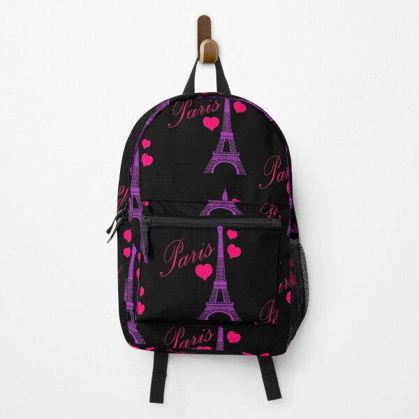 Item preview, Paris France Eiffel Tower in Pink and Purple designed and sold by BeachBumFamily.