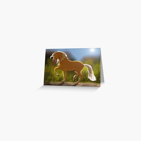 Piaffe in the Sun Greeting Card