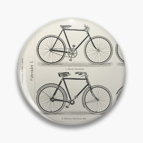 Artikelvorschau, Bicycle Lover Vintage Bicycle Illustration Poster entworfen und verkauft von ArtMeetsPizza.