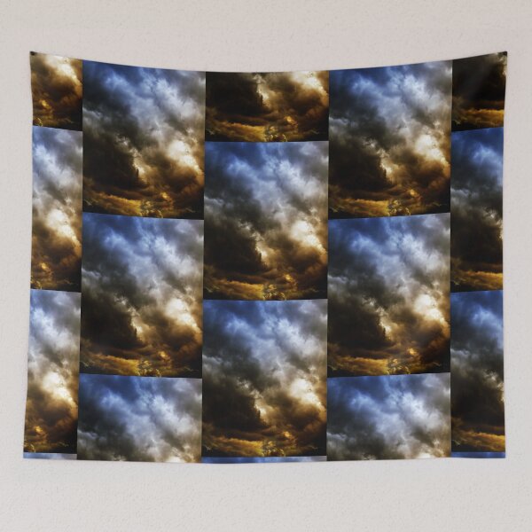 Aperçu de l'œuvre Sunset threw clouds créée et vendue par Dalioness4u.