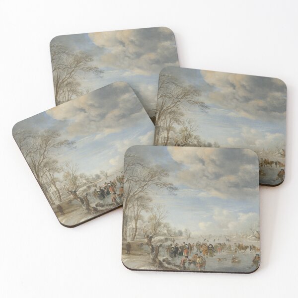 Item preview, Winter in Holland: Skating Scene - Aert van der Neer designed and sold by kfiesta.