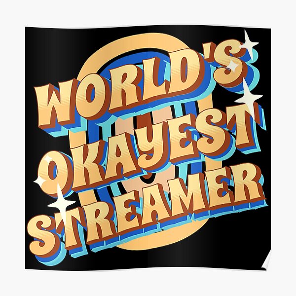Póster «El mejor streamer del mundo para hombres, mujeres y niños» de