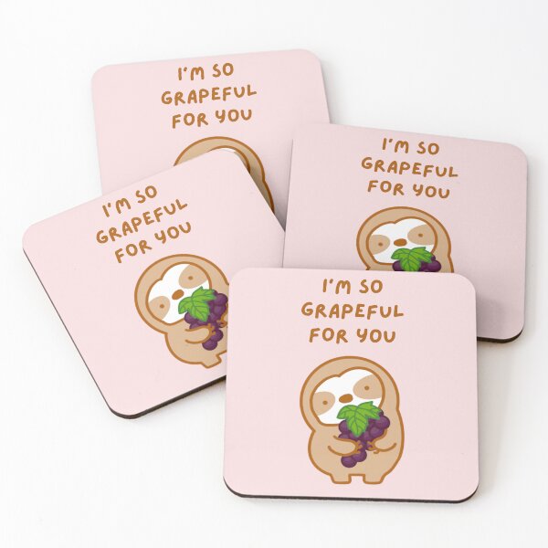 Item preview, I’m So Grateful For You Grapes Sloth  designed and sold by theslothinme.