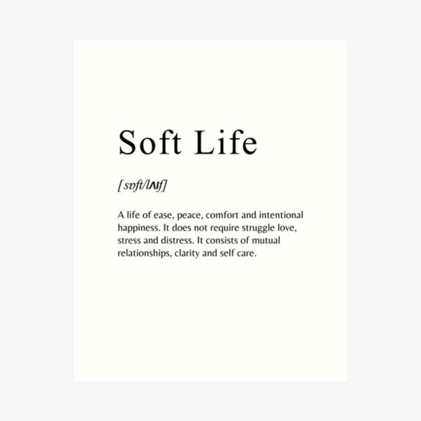 Item preview, Soft life designed and sold by Profashionall.