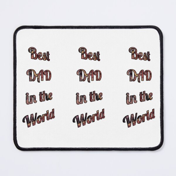 Item preview, Best DAD in the World with patten by MariDani Art, #4 designed and sold by MariDaniArt.