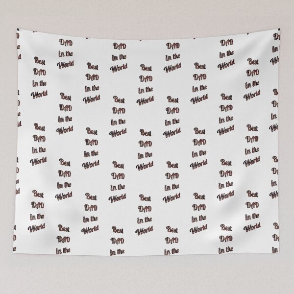 Item preview, Best DAD in the World with patten by MariDani Art, #4 designed and sold by MariDaniArt.