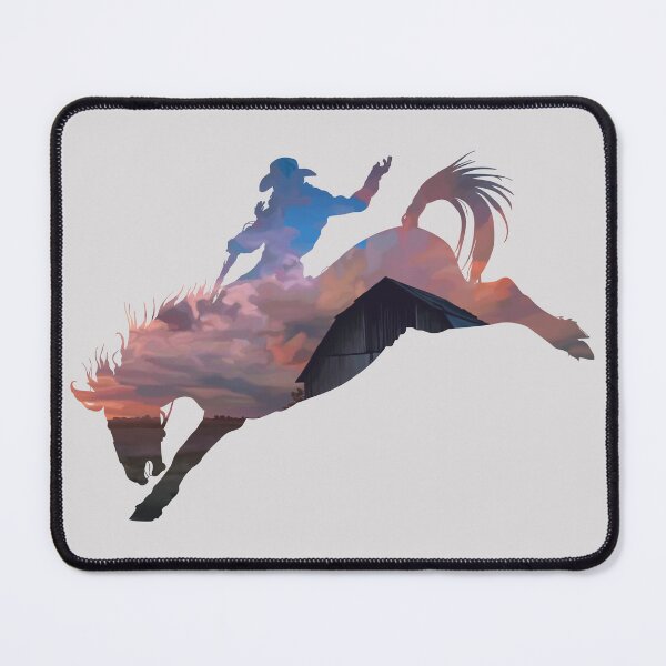 Item preview, Bronco Rider 1: Farm Sunset designed and sold by Zia Frazier.
