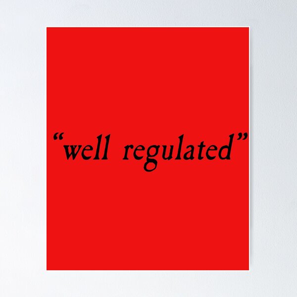 Item preview,  WELL REGULATED 2nd Amendment Gun Control designed and sold by LoveAndDefiance.
