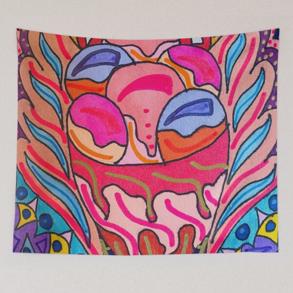 Aperçu de l'œuvre Trippy Abstract Eyeball Ice Cream créée et vendue par artbyalette.