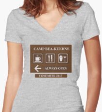 2017 Camp Bea-Kuehne Women's Fitted V-Neck T-Shirt