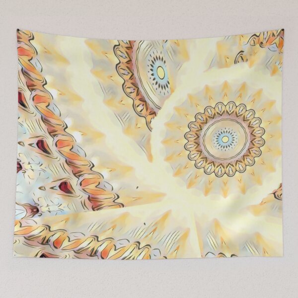 Item preview, Mandala Wave in White designed and sold by MediaArtbyMara.