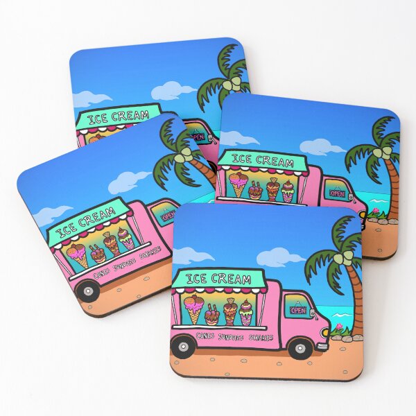 Item preview, Street food truck ice cream outdoor beach summer designed and sold by Nalidsa Sukprasert.