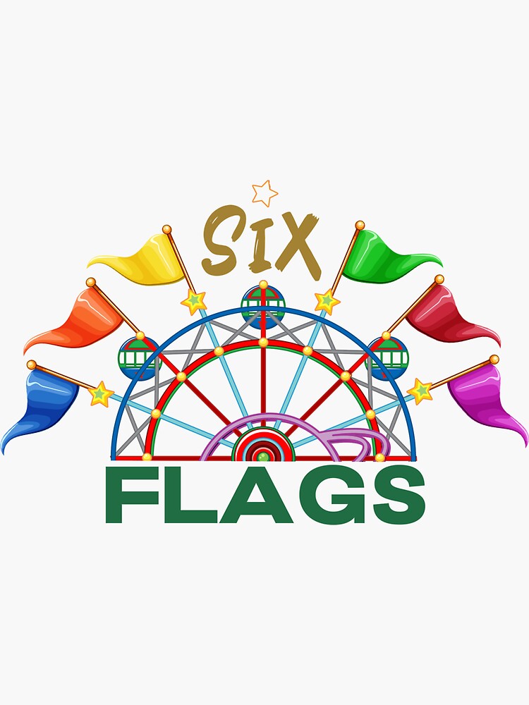 "Six Flags Great Adventure" Sticker for Sale by Rasman93 Redbubble