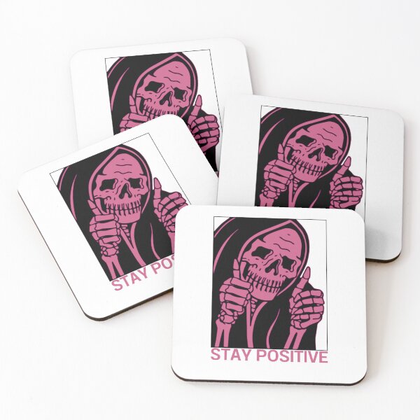 Item preview, Stay Positive , Reaper , Waterproof Sticker , Hydro Flask Sticker designed and sold by Wiseth-.