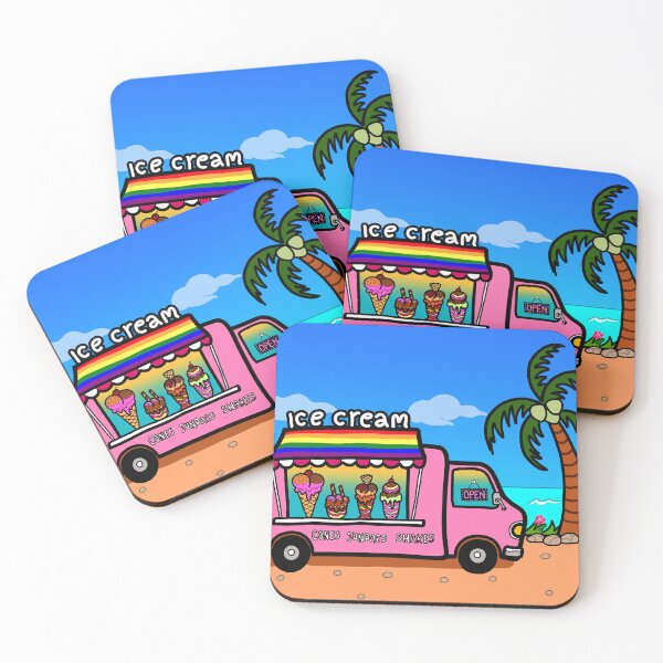 Item preview, Gay pride street food truck ice cream outdoor beach summer designed and sold by Nalidsa Sukprasert.